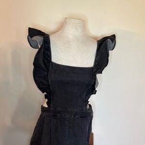 Black Ruffled Women's Skort